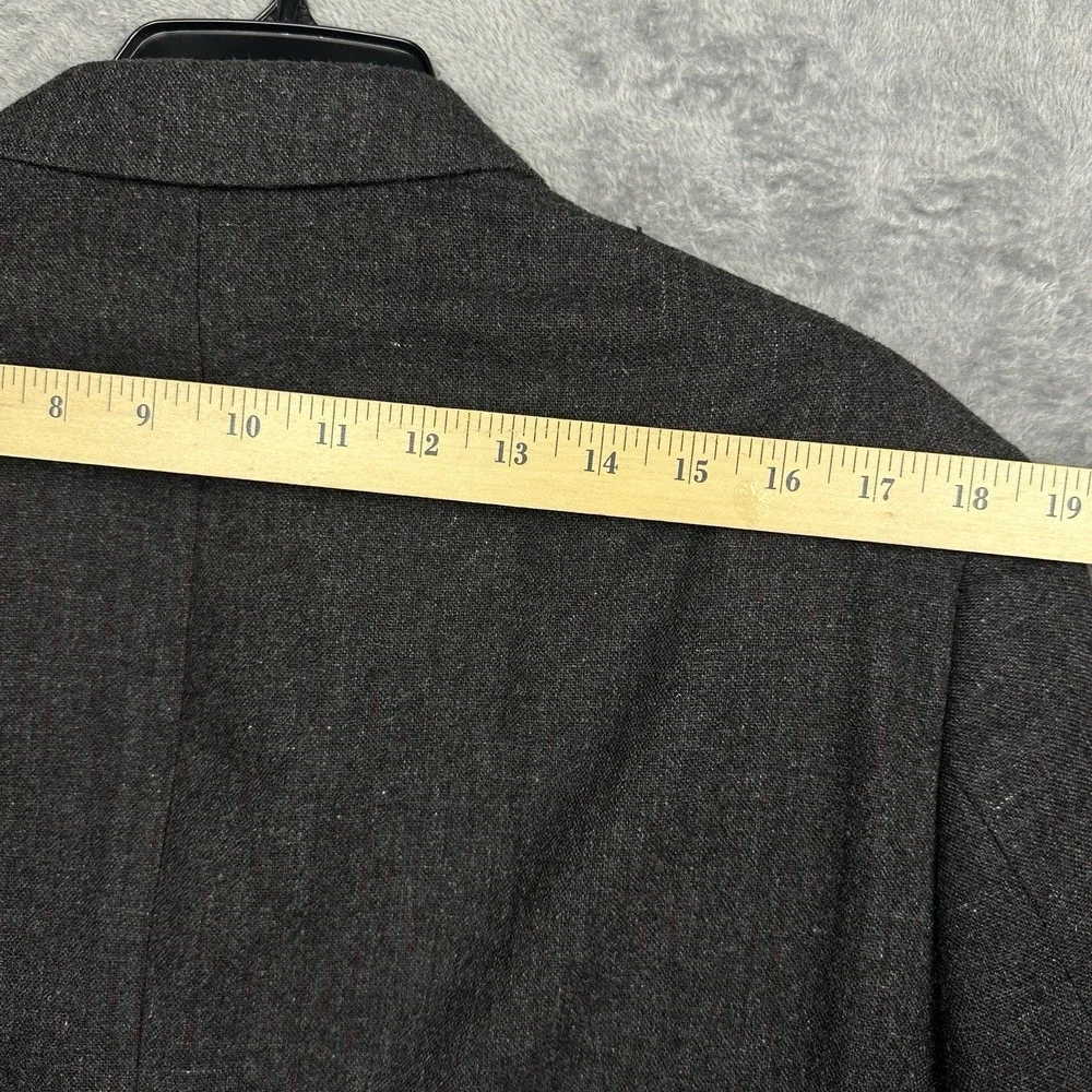 John Varvatos USA Blazer Jacket Men's Size 42R Wool Blend Dark Gray
